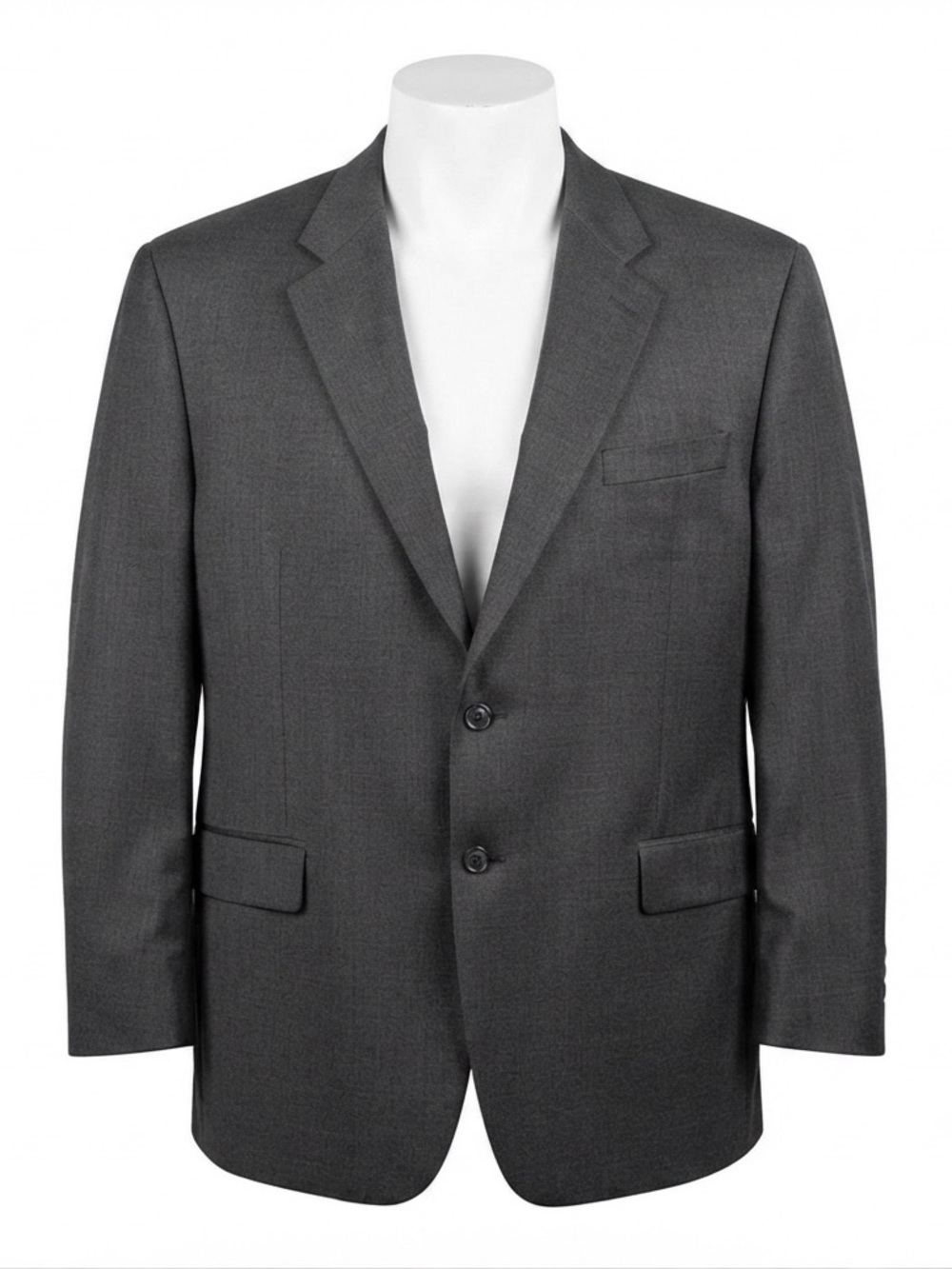 Lauren Ralph Lauren 100% Wool Charcoal Grey Blazer Sport Coat Size 46R
